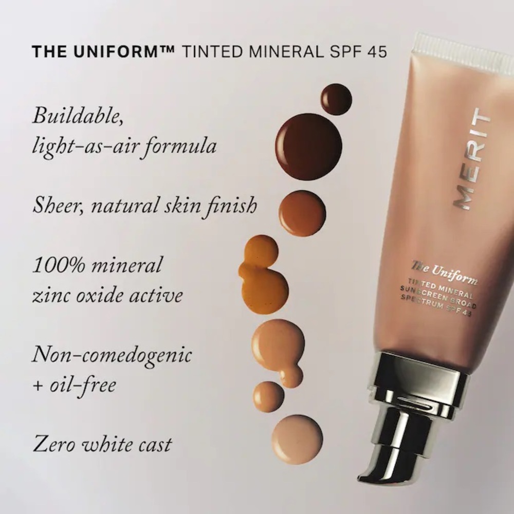 MERIT The Uniform Tinted Mineral Sunscreen - Cream color 28 - Picture 3 of 13